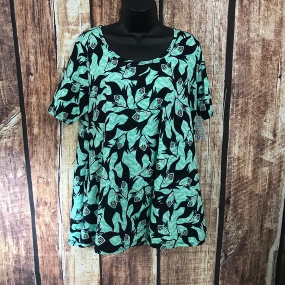 LuLaRoe Disney Tunic Maleficent Print Small